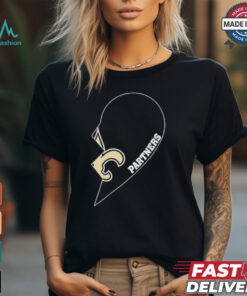 Official New Orleans Vikings Partners Half Heart Shirt