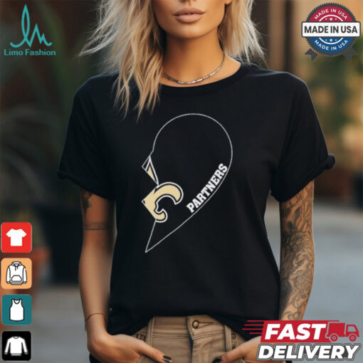 Official New Orleans Vikings Partners Half Heart Shirt