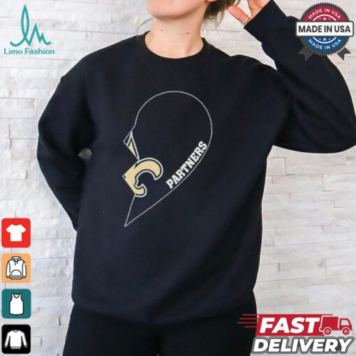 Official New Orleans Vikings Partners Half Heart Shirt