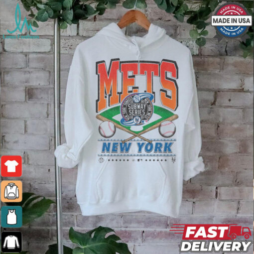 Official New York Mets White Straight Shot 47 Franklin Fashion Shirt