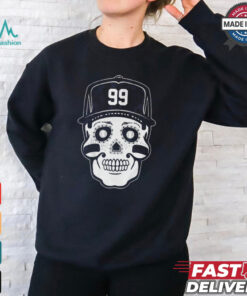 Official New York Yankees MLB Aaron Judge Sugar Skull #99 Graphic t shirt