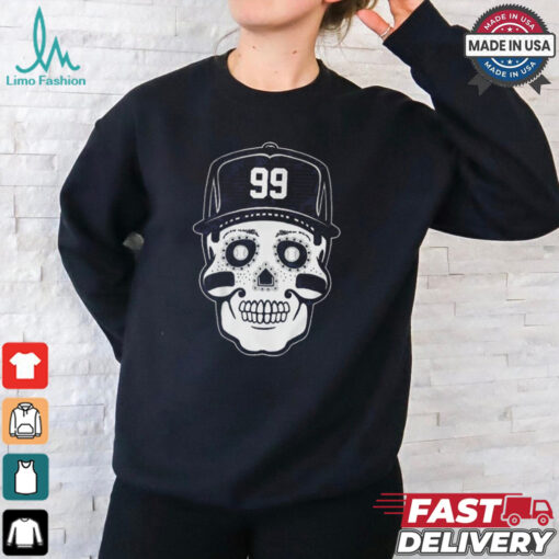 Official New York Yankees MLB Aaron Judge Sugar Skull #99 Graphic t shirt