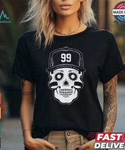 Official New York Yankees MLB Aaron Judge Sugar Skull #99 Graphic t shirt