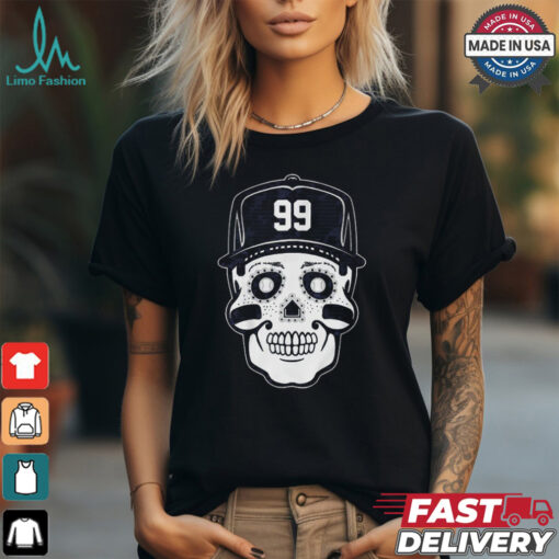 Official New York Yankees MLB Aaron Judge Sugar Skull #99 Graphic t shirt