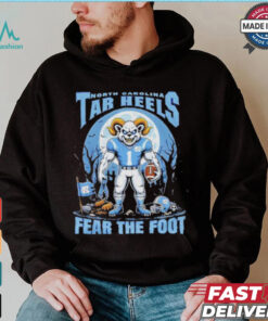 Official North Carolina Tar Heels Fear The Foot Halloween Shirt