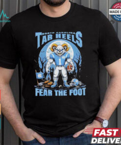 Official North Carolina Tar Heels Fear The Foot Halloween Shirt