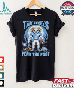 Official North Carolina Tar Heels Fear The Foot Halloween Shirt