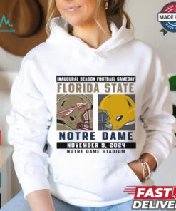 Official Notre Dame Fighting Irish vs Florida State Seminoles Football Gameday November 9,2024 Matchup shirt