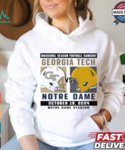 Official Notre Dame Fighting Irish vs Georgia Tech Football Gameday October 19,2024 Matchup shirt