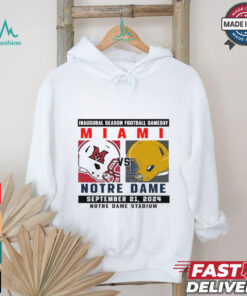 Official Notre Dame Fighting Irish vs Miami Football Gameday September 21,2024 Matchup shirt