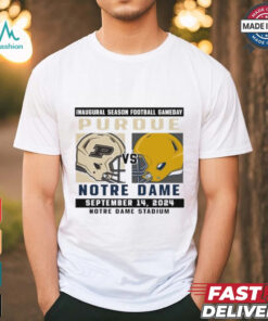 Official Notre Dame Fighting Irish vs Purdue Football Gameday September 14,2024 Matchup shirt, hoodie, sweater, long sleeve and tank top Official Notre Dame Fighting Irish vs Purdue Football Gameday September 14,2024 Matchup shirt