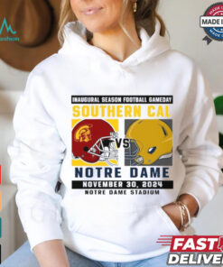 Official Notre Dame Fighting Irish vs Southern Cal Football Gameday October 19,2024 Matchup shirt