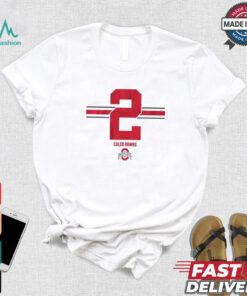 Official OSU Football Caleb Downs 2 Stripe t shirt