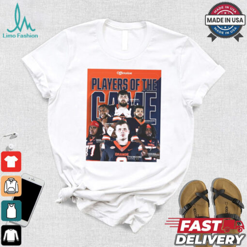 Official Offensive Syracuse Orange Players Of The Game Kyle McCord, Savion Washington Poster t shirt