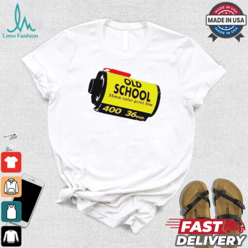 Official Old school 35mm color print film tee shirt