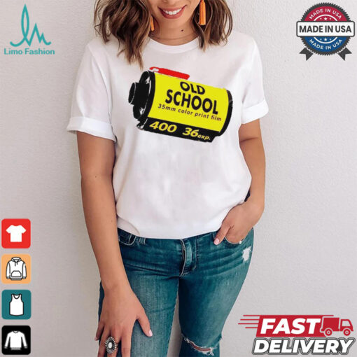 Official Old school 35mm color print film tee shirt