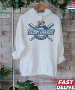 Official Omaha Storm Chasers Bimm Ridder White Fleck Earlville Established 1969 T shirt