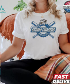 Official Omaha Storm Chasers Bimm Ridder White Fleck Earlville Established 1969 T shirt