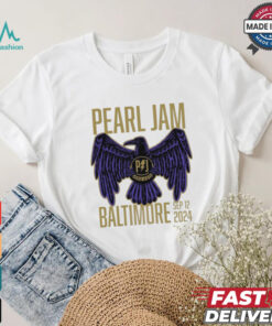 Official Pearl Jam With Glen Hansard Event Tee At CFG Bank Arena In Baltimore MD On September 12th 2024 The Eagle Artwork Two Side Unisex T Shirt