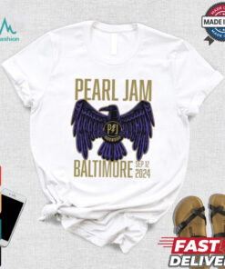 Official Pearl Jam With Glen Hansard Event Tee At CFG Bank Arena In Baltimore MD On September 12th 2024 The Eagle Artwork Two Side Unisex T Shirt