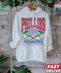 Official Philadelphia Phillies White Straight Shot 47 Franklin Fashion Shirt