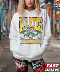 Official Pittsburgh Pirates White Straight Shot 47 Franklin Fashion Shirt