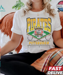 Official Pittsburgh Pirates White Straight Shot 47 Franklin Fashion Shirt
