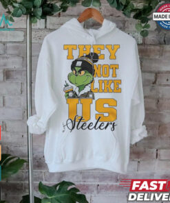 Official Pittsburgh Steelers Grinch They Not Like Us Steelers White Version T Shirt