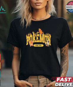 Official Pokemon Fire Type 2024 Graphic T Shirt