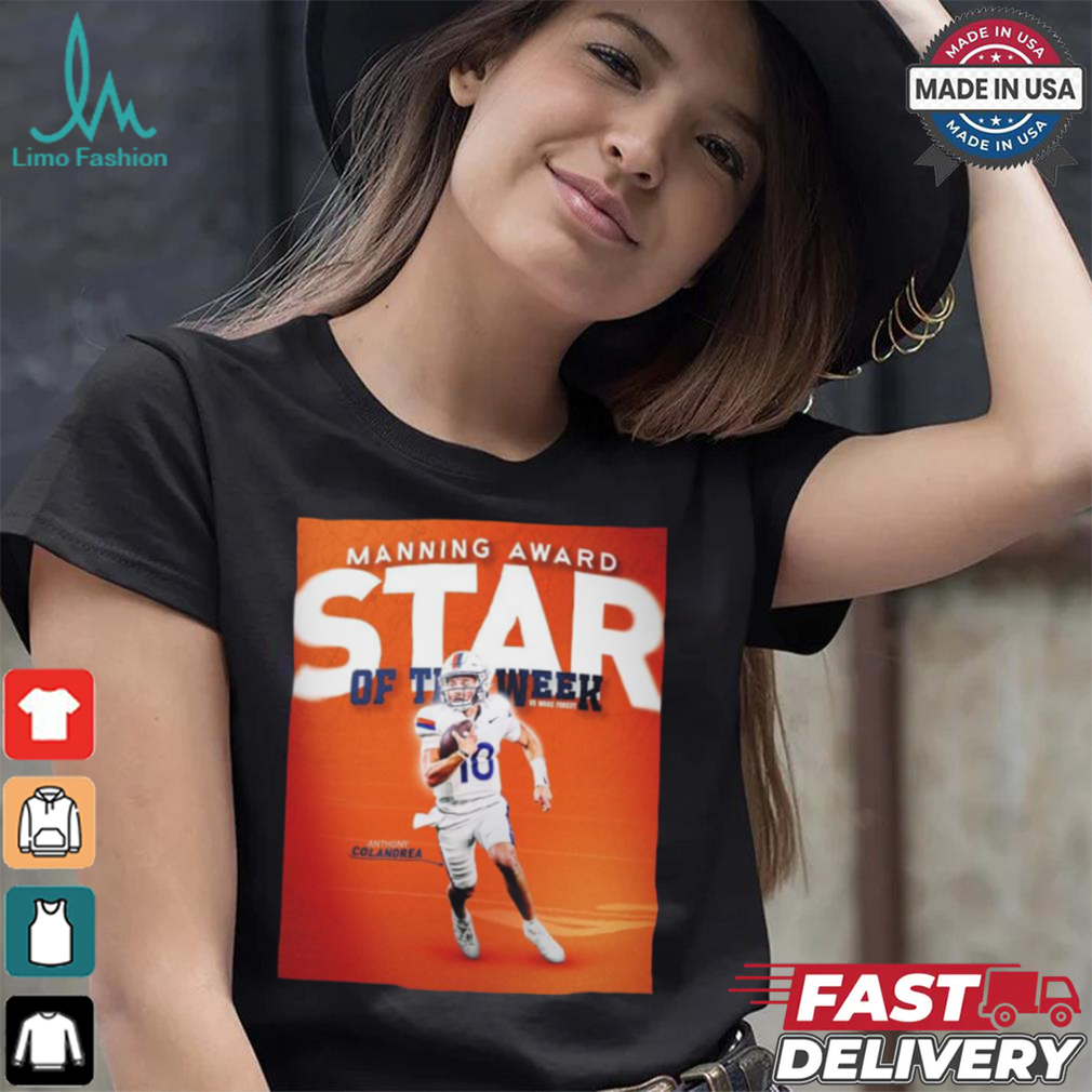 Official Poster Anthony Colandrea Manning Award Stars Of The Week vs Wake Forest t shirt Official Poster Anthony Colandrea Manning Award Stars Of The Week vs Wake Forest t shirt