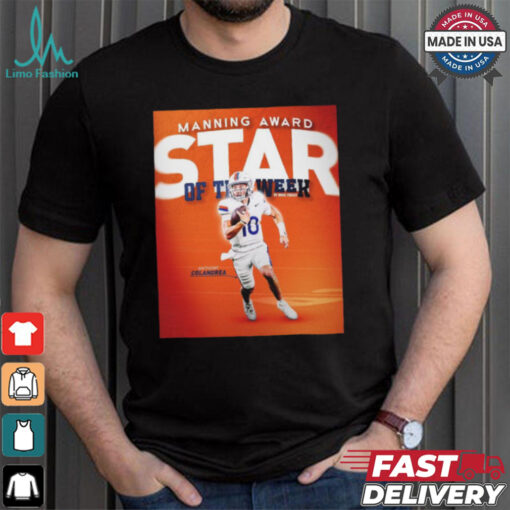 Official Poster Anthony Colandrea Manning Award Stars Of The Week vs Wake Forest t shirt