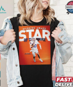 Official Poster Anthony Colandrea Manning Award Stars Of The Week vs Wake Forest t shirt