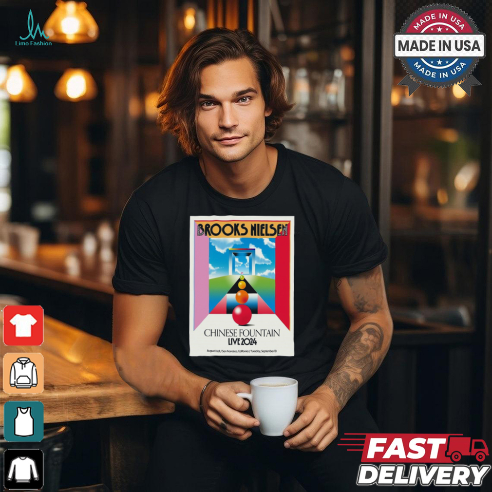 Official Poster Brooks Nielsen September 10 2024 August Hall In San Francisco CA t shirt Official Poster Brooks Nielsen September 10 2024 August Hall In San Francisco CA t shirt