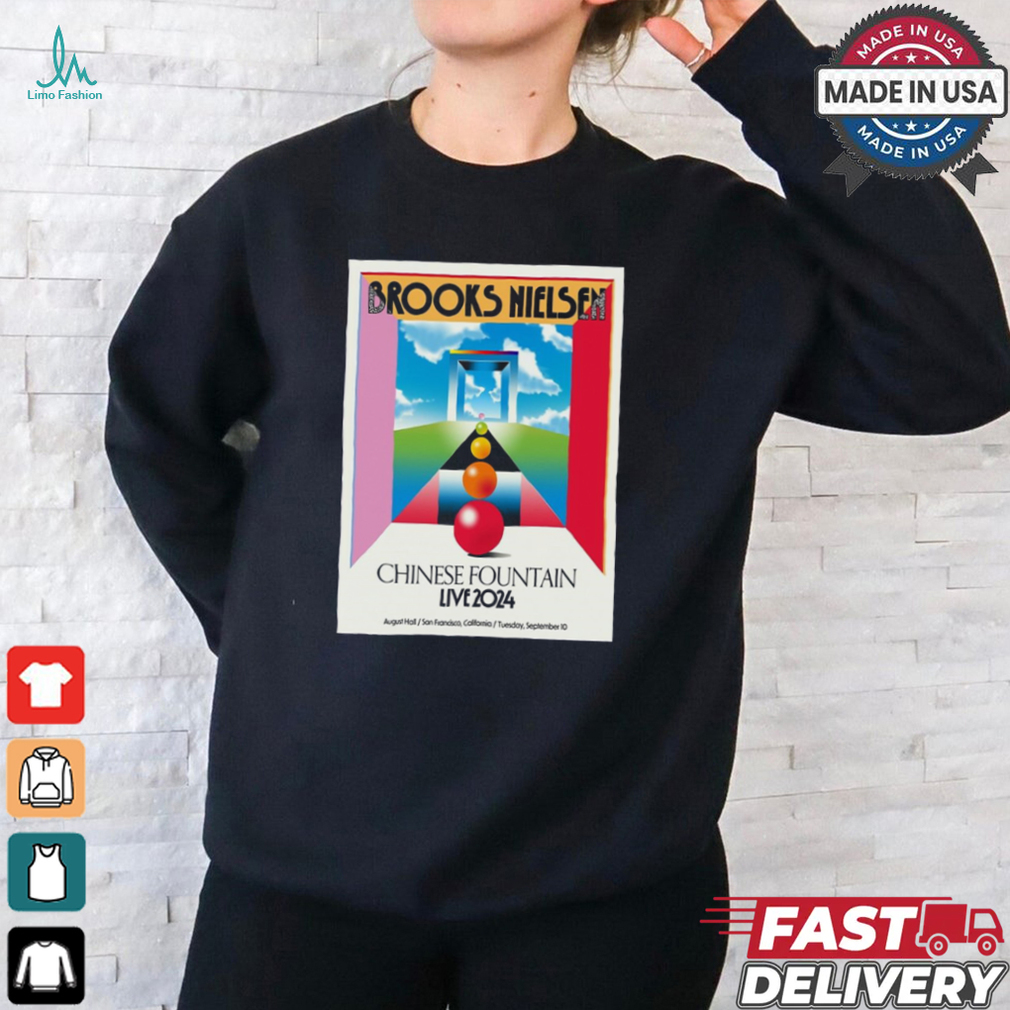 Official Poster Brooks Nielsen September 10 2024 August Hall In San Francisco CA t shirt Official Poster Brooks Nielsen September 10 2024 August Hall In San Francisco CA t shirt