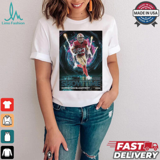 Official Poster Core Showtime Christian Mccaffrey San Francisco 49ers NFL t shirt