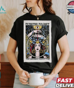 Official Poster Monster Magnet 35th Anniversary European 2024 Tour t shirt