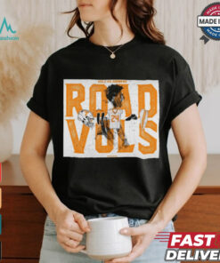 Official Poster Tennessee Vols Vs Oklahoma Sooners Road Vols Chad Fields t shirt