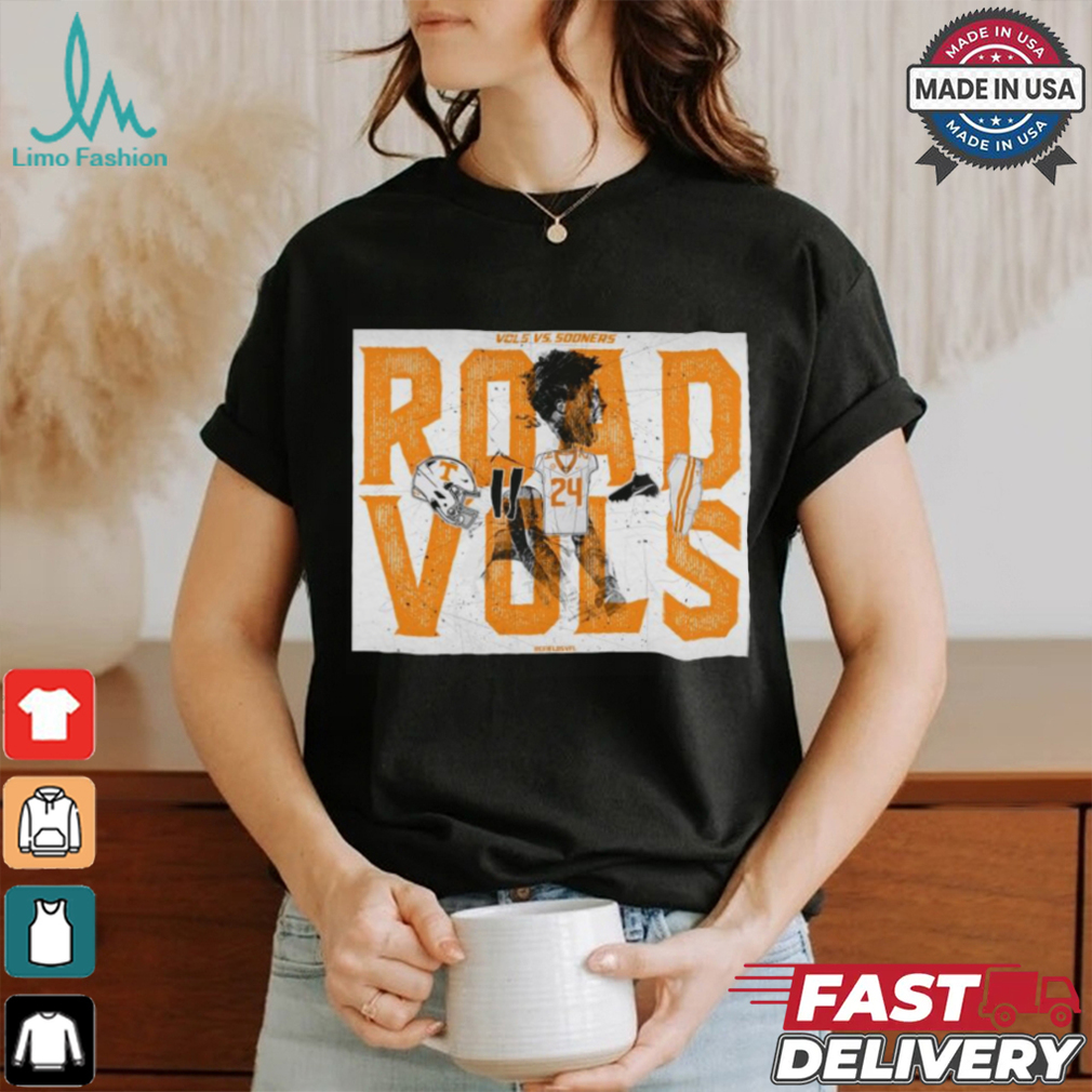 Official Poster Tennessee Vols Vs Oklahoma Sooners Road Vols Chad Fields t shirt Official Poster Tennessee Vols Vs Oklahoma Sooners Road Vols Chad Fields t shirt
