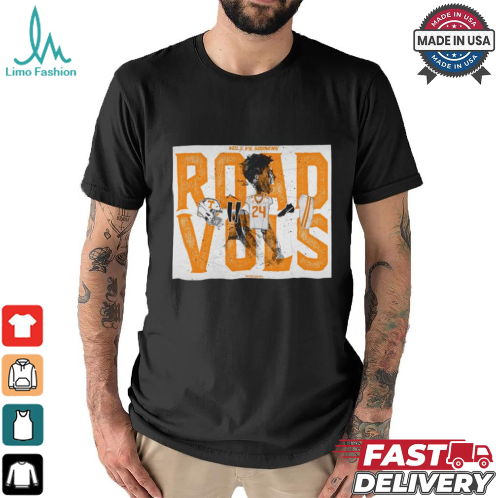 Official Poster Tennessee Vols Vs Oklahoma Sooners Road Vols Chad Fields t shirt Official Poster Tennessee Vols Vs Oklahoma Sooners Road Vols Chad Fields t shirt