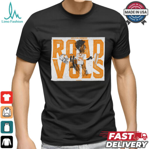 Official Poster Tennessee Vols Vs Oklahoma Sooners Road Vols Chad Fields t shirt
