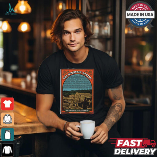 Official Poster The Mountain Winery Saratoga CA 2024 Concert Series t shirt