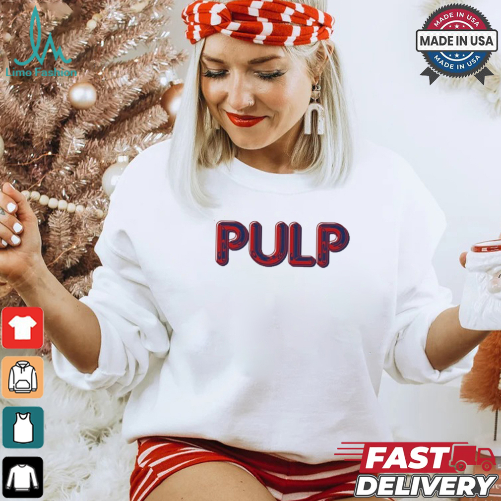 Official Pulp Us Tour Encore Ecru Shirt Official Pulp Us Tour Encore Ecru Shirt