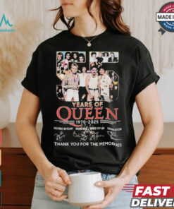Official Queen We Are Champions 1970 2025 Signature Shirt