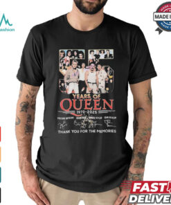 Official Queen We Are Champions 1970 2025 Signature Shirt