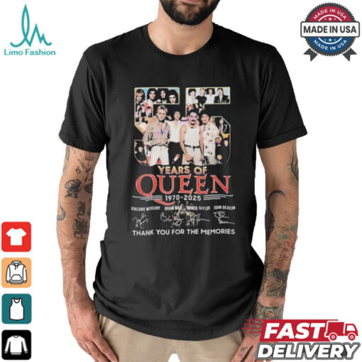 Official Queen We Are Champions 1970 2025 Signature Shirt