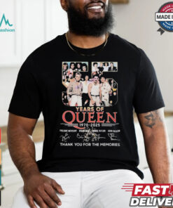 Official Queen We Are Champions 1970 2025 Signature Shirt