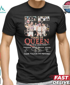 Official Queen We Are Champions 1970 2025 Signature Shirt