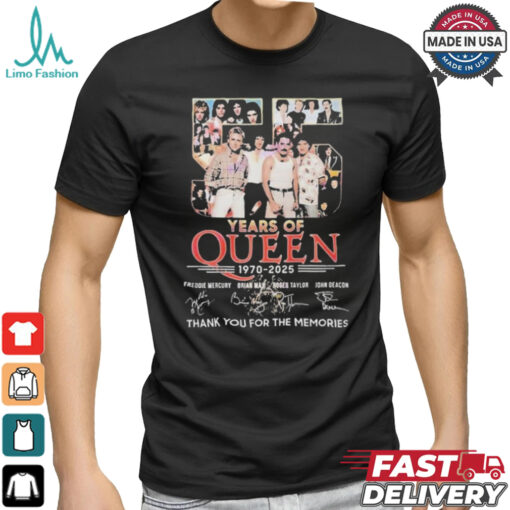 Official Queen We Are Champions 1970 2025 Signature Shirt