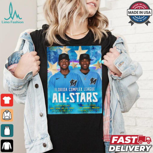 Official RHP Juan De La Cruz and LHP Manuel Medina Florida Complex League All Stars shirt