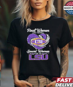 Official Real Women Love Football Smart Women Love The LSU Tigers 131 Years 1893 2024 Shirt